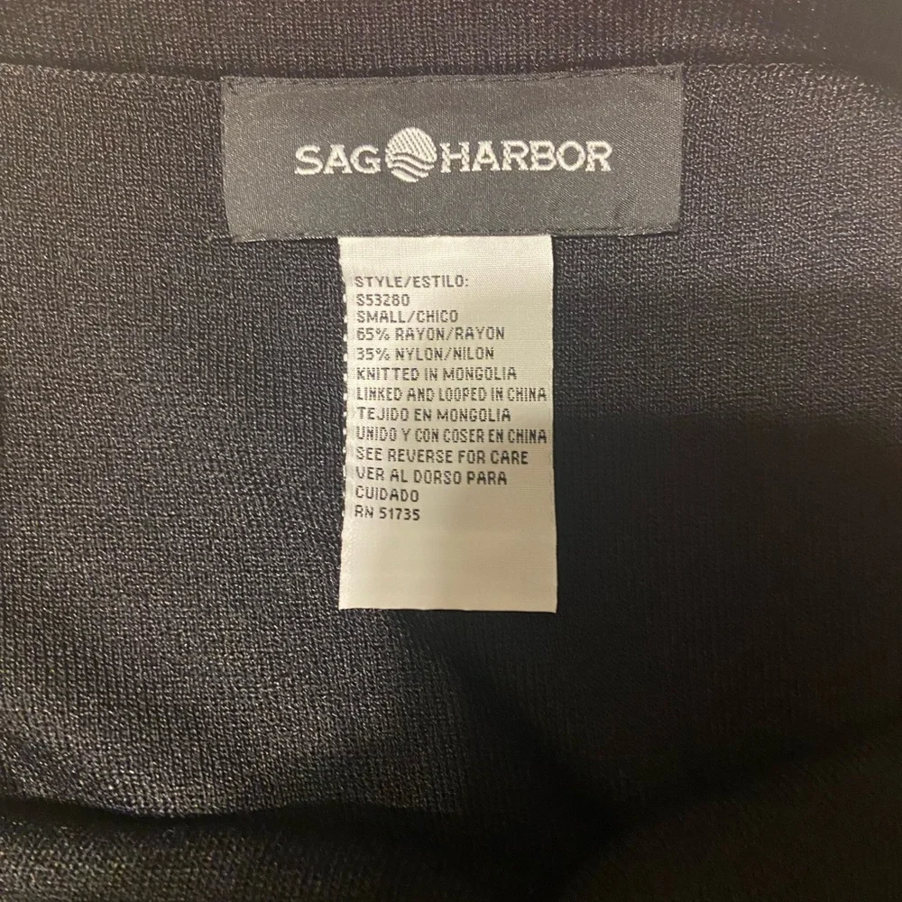 Sag Harbor Classic Black Pencil Skirt
